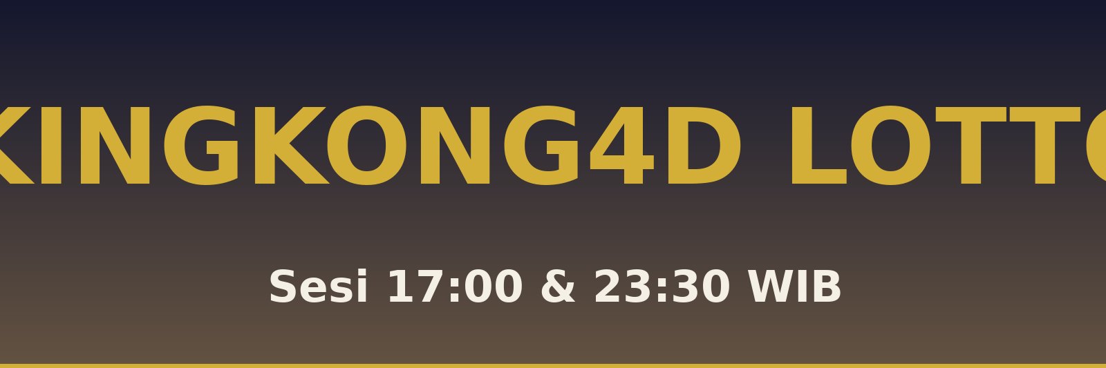 Kingkong4D Lotto Teupah Selatan